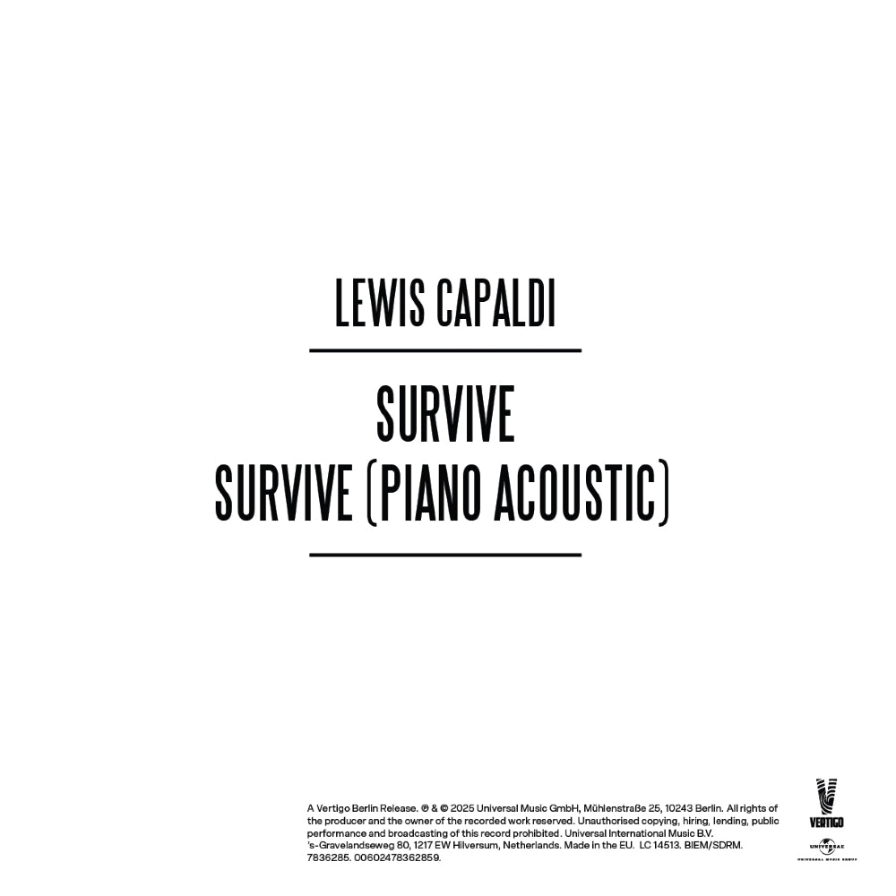 Survive (Piano CD) back