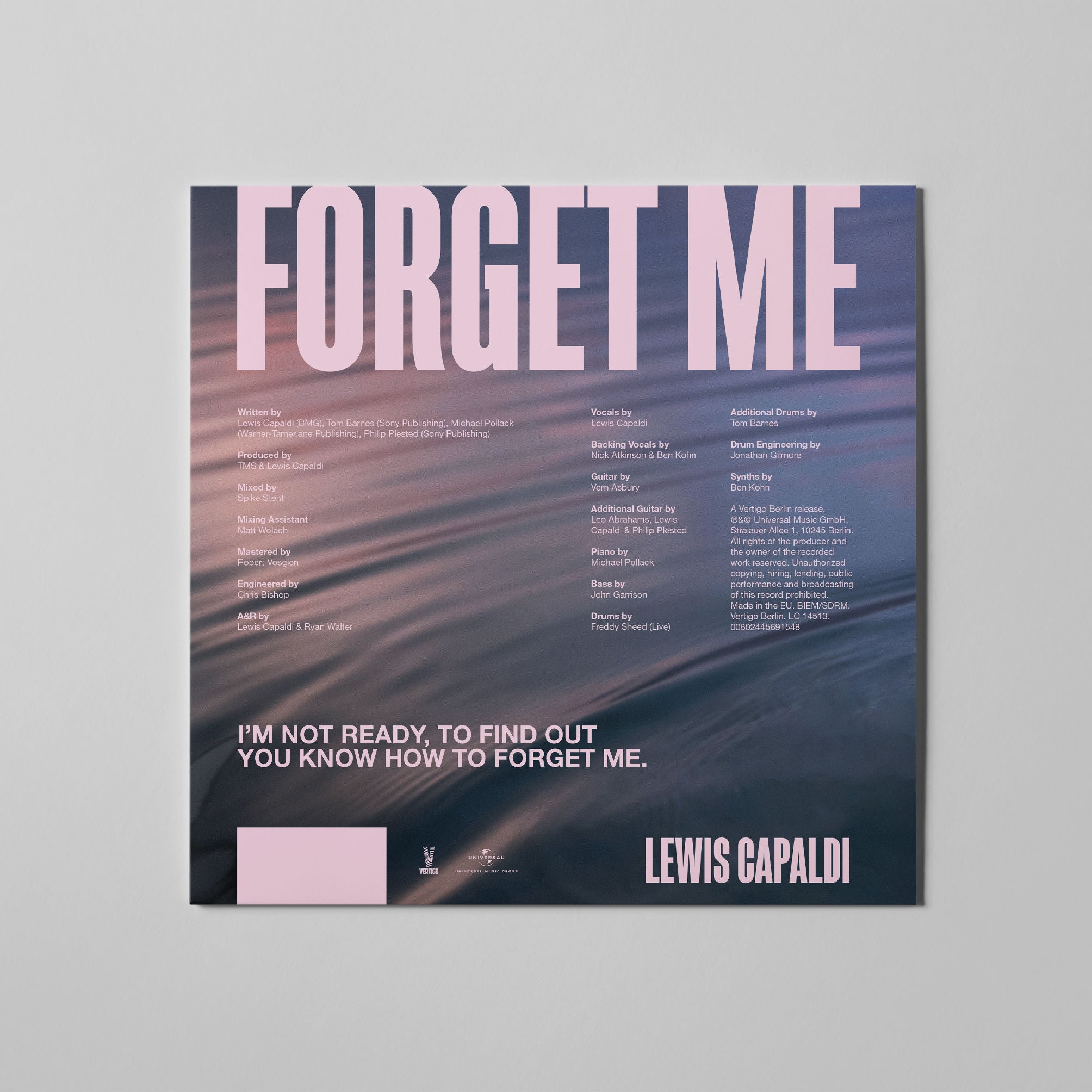 Forget Me - Signed Limited Edition White Label CD Single – Lewis
